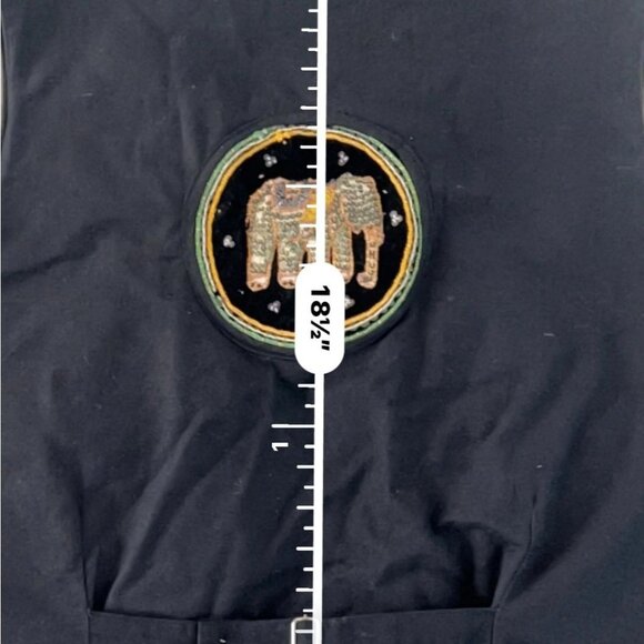 Vtg Rico International Vest Sequined Elephant Boho Womens M/L Festival Beaded - Picture 13 of 13